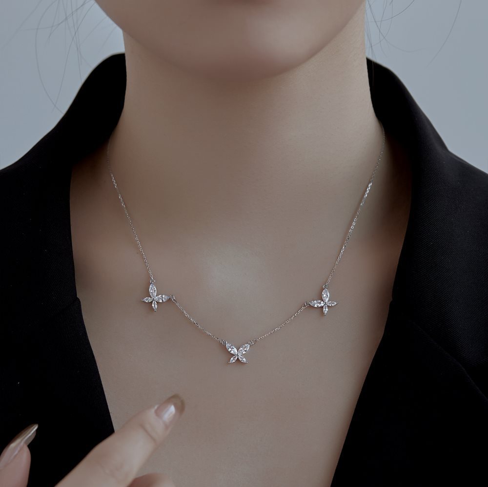 Silver Butterfly Necklace