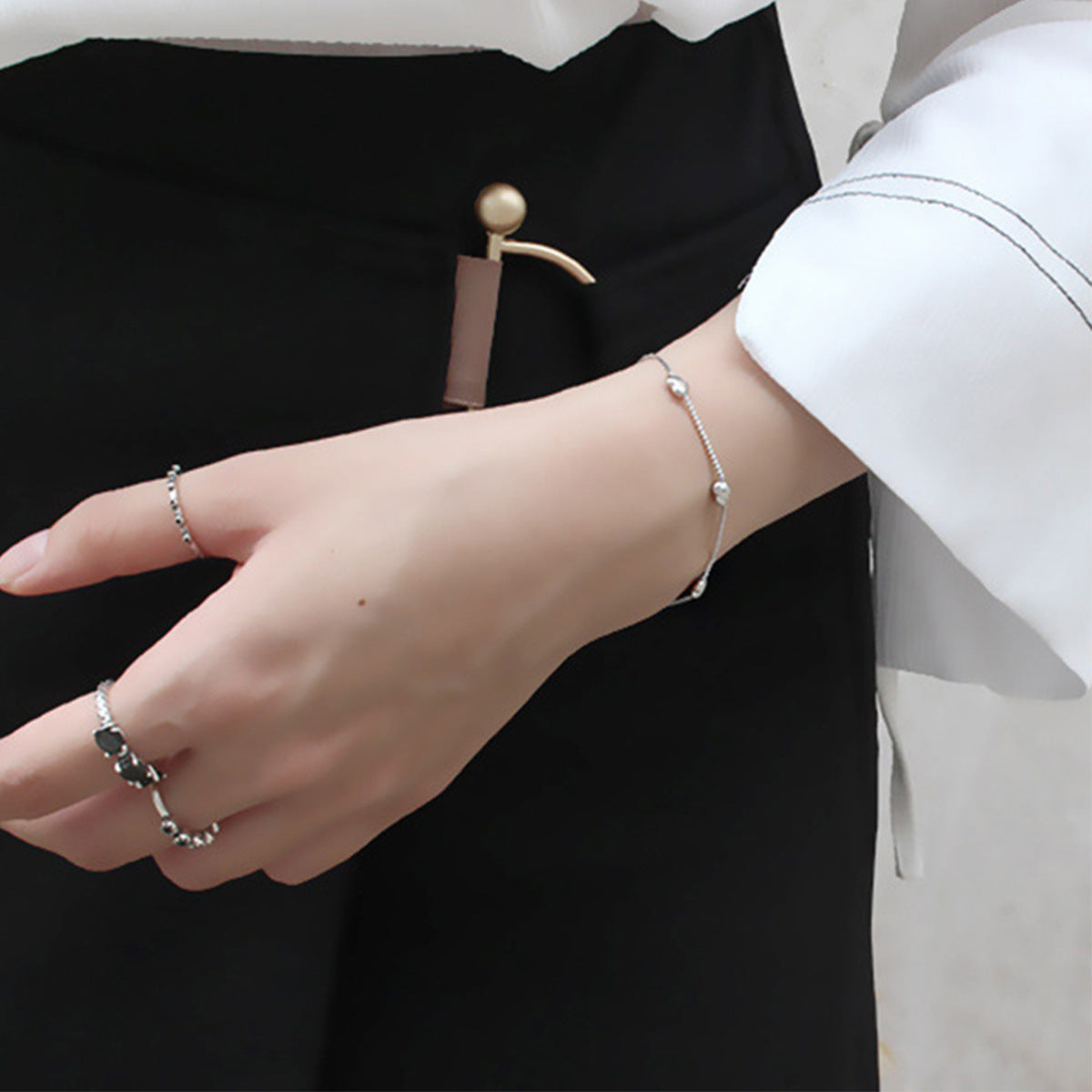 Silver Heart Bracelet