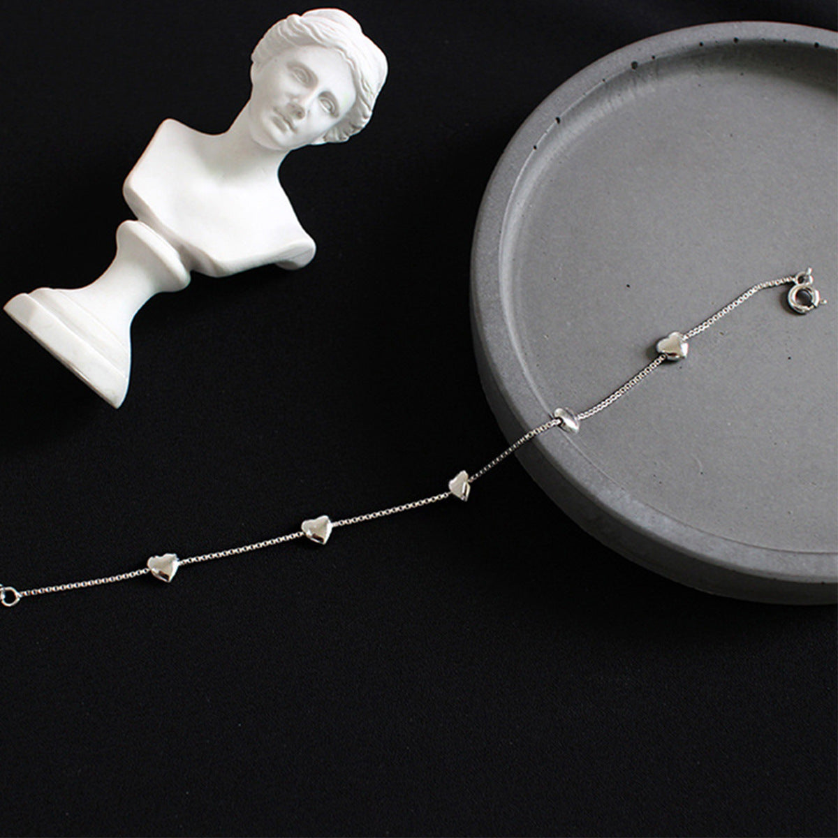 Silver Heart Bracelet