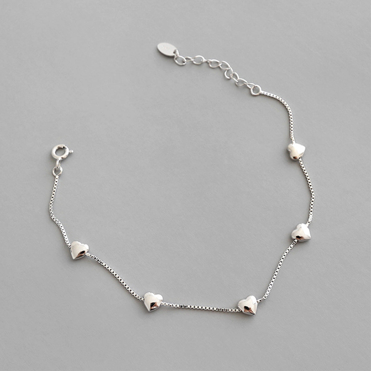 Silver Heart Bracelet