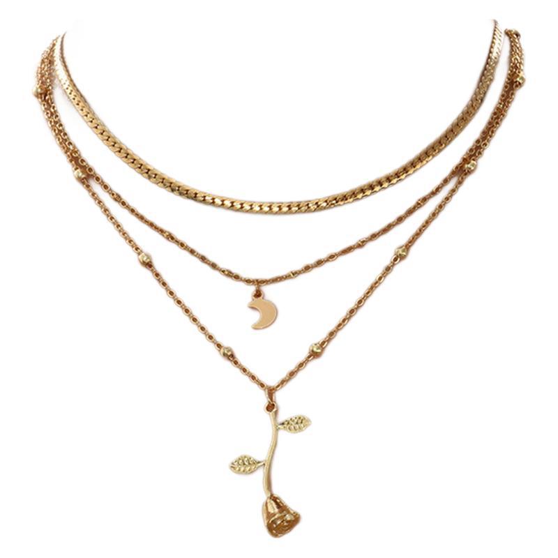 Rose Flower Choker Necklace