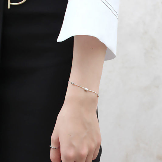 Silver Heart Bracelet